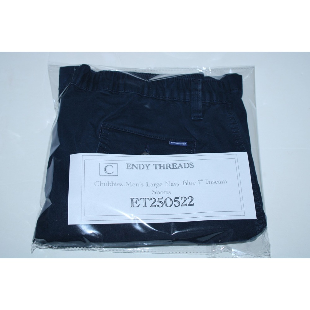 Chubbies Men's Large Navy Blue 7" Inseam Shorts - Picture 10 of 10